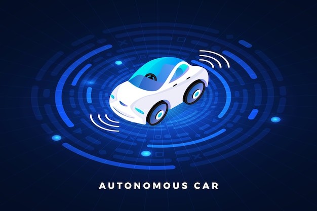 Vector autonomous self-driving automobile sensors smart car driverless vehicle technology