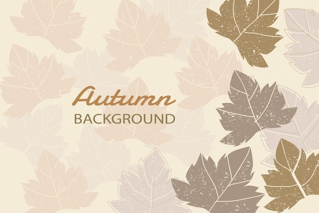 Autumn abstract leaves background