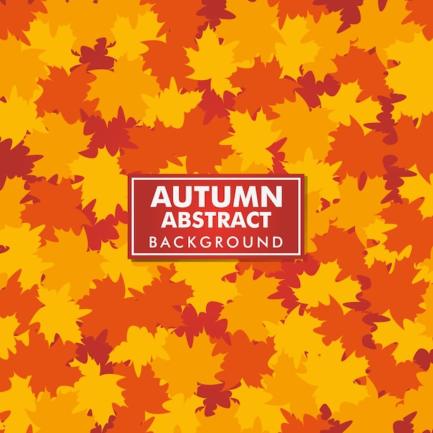 Autumn Abstract Leaves Background