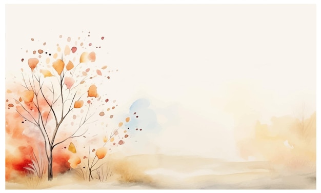 Autumn background illustration vector