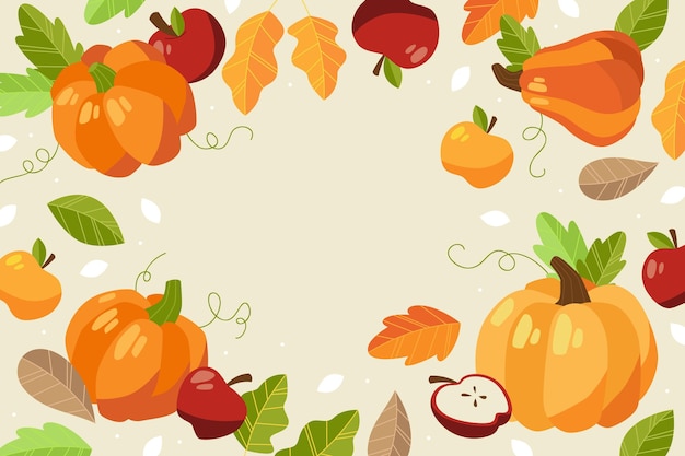 Vector autumn background