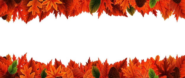 Autumn colorful leaf banners with backgrounds of different styles of leaves