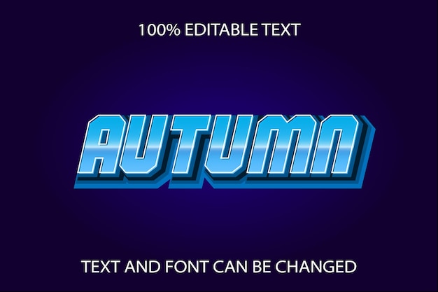 Autumn Editable Text Effect Modern Style