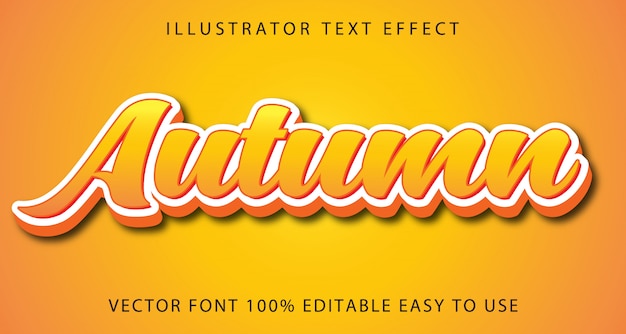 Autumn   Editable Text Effect