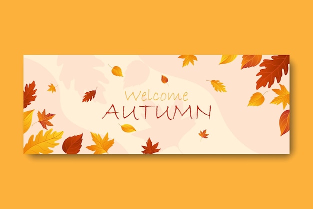 autumn facebook cover template