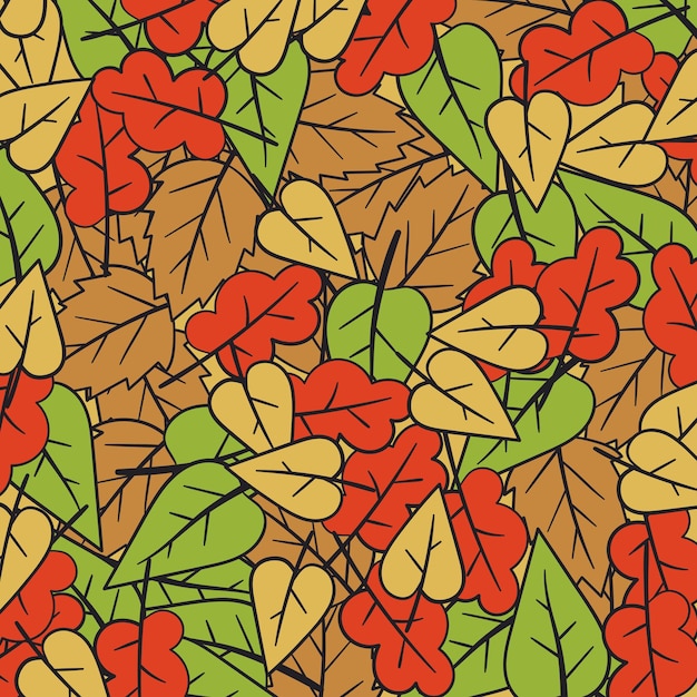 Autumn Fall Minimal Design Vector Leaves