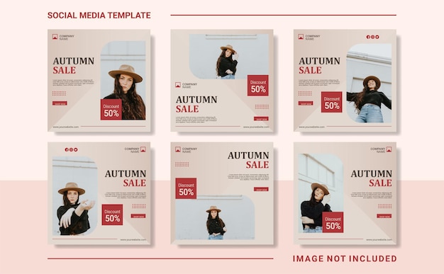 Autumn Fashion social media post template