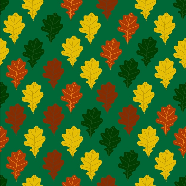 Autumn floral seamless pattern.