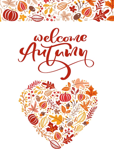 autumn greeting card