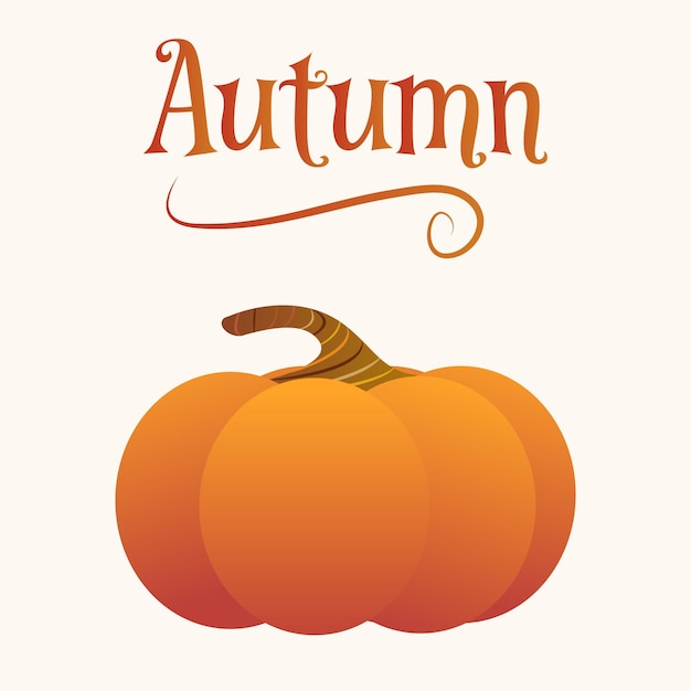 Autumn, Harvest, or Fall holiday vector card illustration graphic