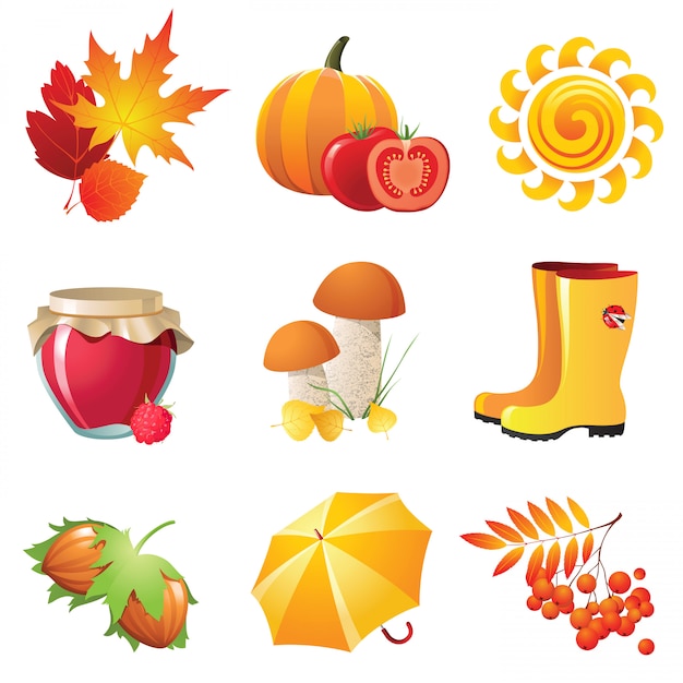 Autumn icons