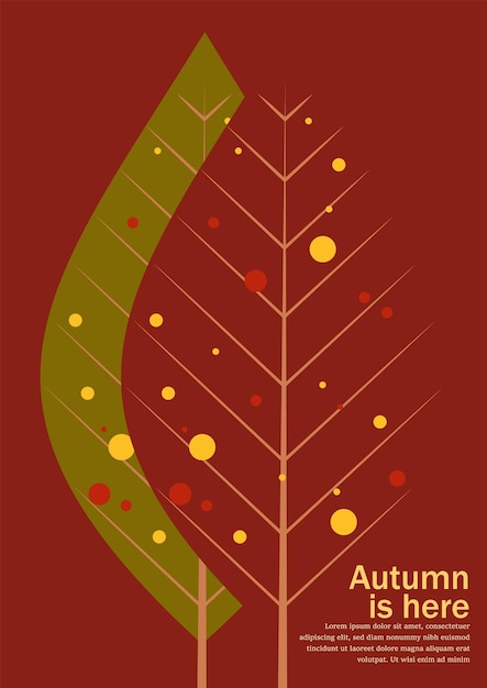 Autumn illustrations Patterns and simple pictures Hello Autumn Background for sale banner poster flyer cover Autumn card