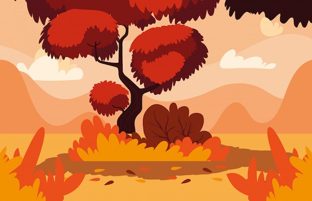 Autumn landscape  icon