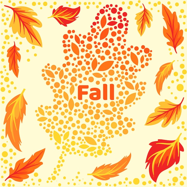 Autumn leaf background