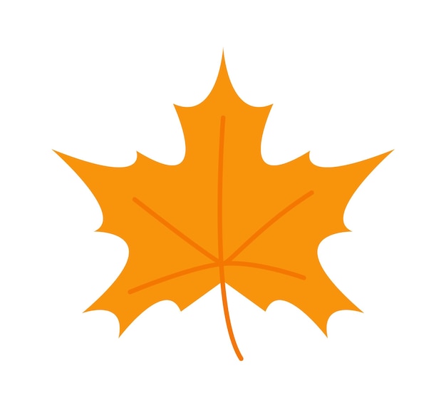 Autumn Leaf Fall Plant icon Vector illustration