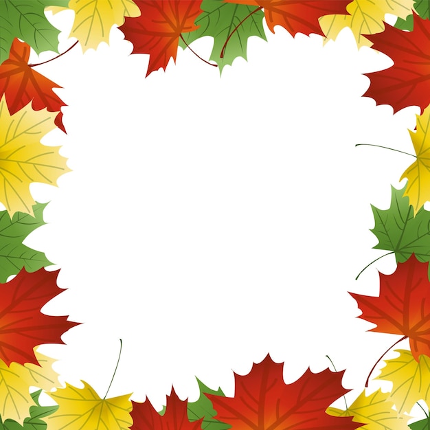 autumn leaves border