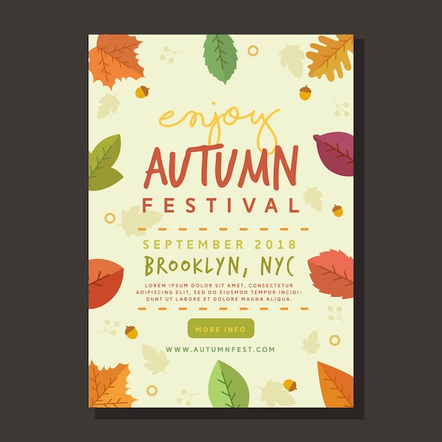 Autumn Leaves for Festival Poster