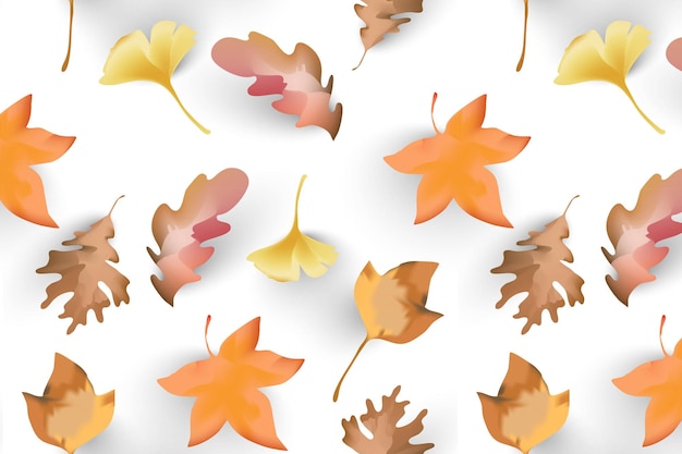 Autumn leaves pattern