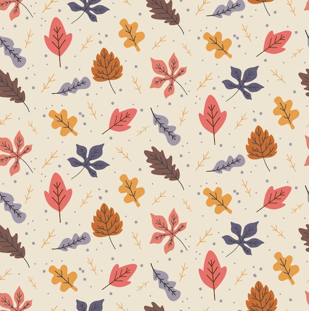 Autumn leaves seamless