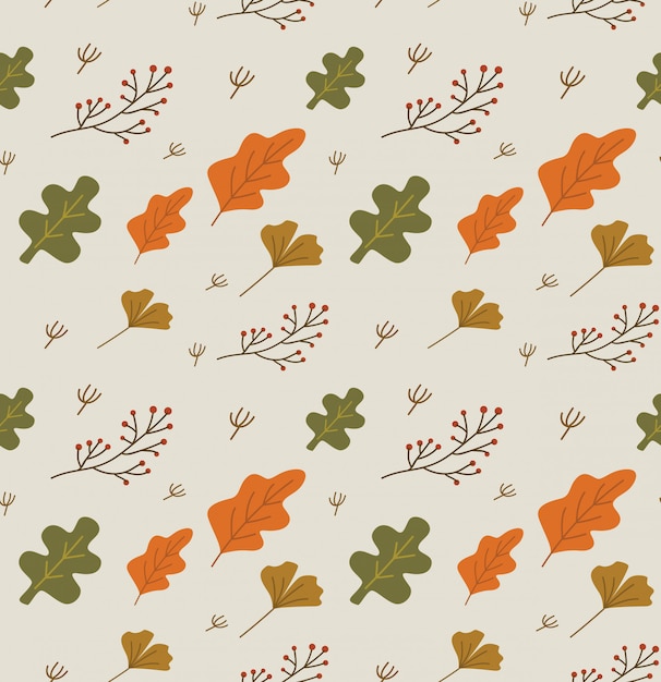 Autumn leaves seamless