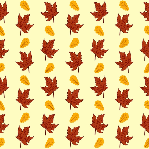 Autumn maple leaves seamless pattern for wallpaper banners textile fabric invitation card printing