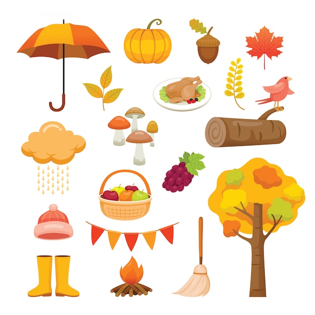 Autumn Objects Set