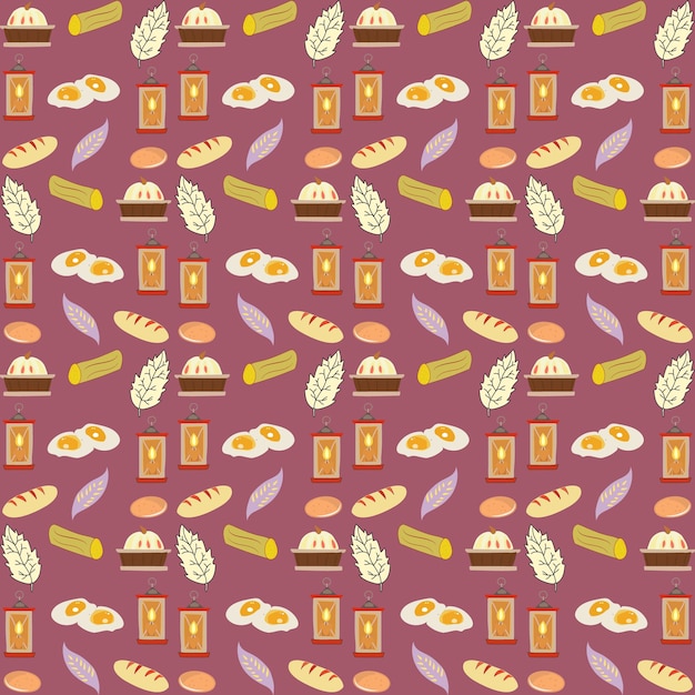 Autumn pattern Vector Seamless background