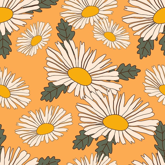 Autumn retro seamless pattern