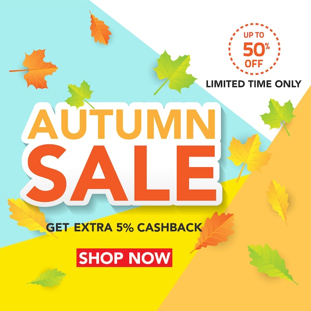 Autumn Sale Banner Background