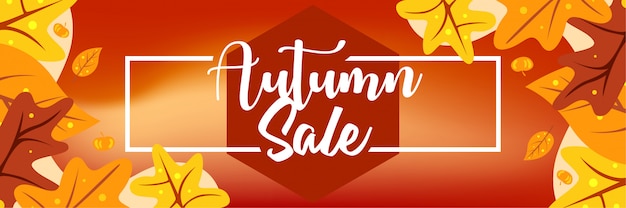 Autumn sale banner design