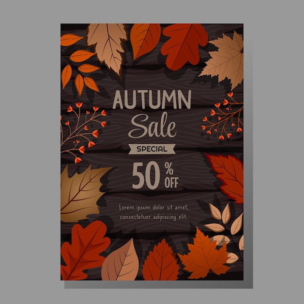 Autumn Sale Poster Design