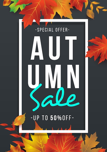 Autumn Sale Poster Template