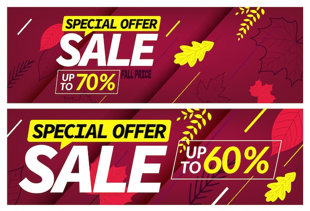 Autumn sale special offer set, 