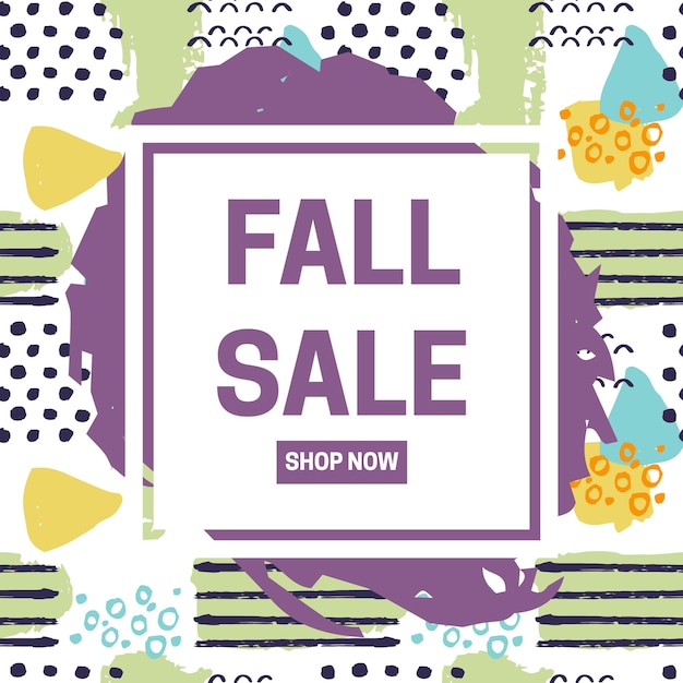 Autumn Sale vector illustration