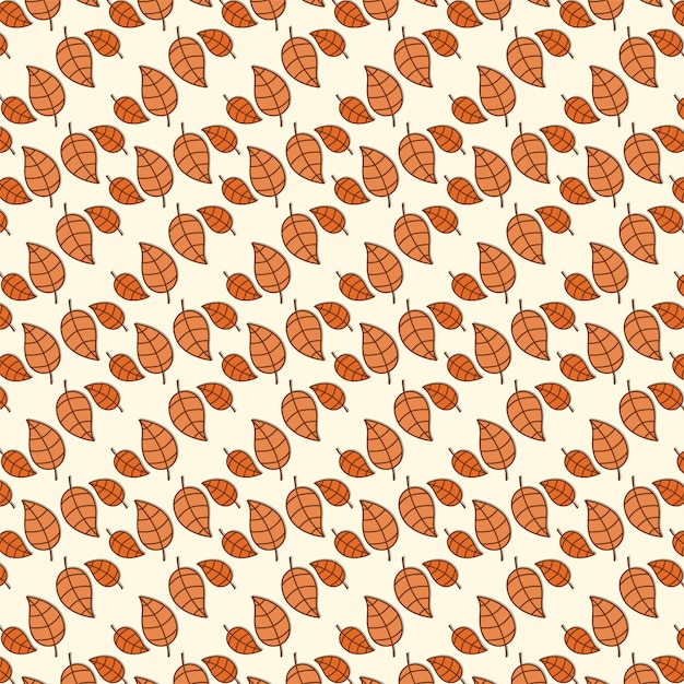 Autumn seamless pattern. Seamless leaf pattern.Leaf background.