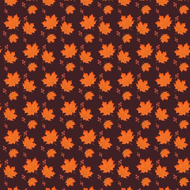 Autumn seamless pattern with leaf, autumn leaf background. abstract leaf texture. cute backdrop.