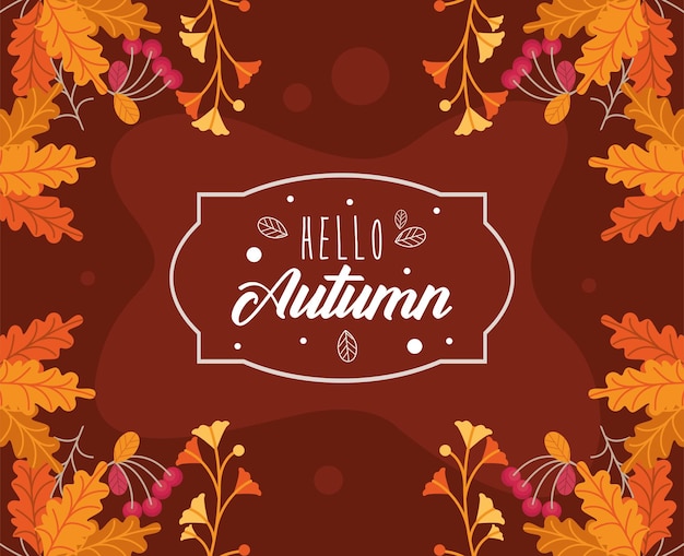 Autumn season card