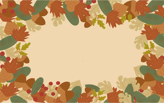 autumn September leaves fall frame