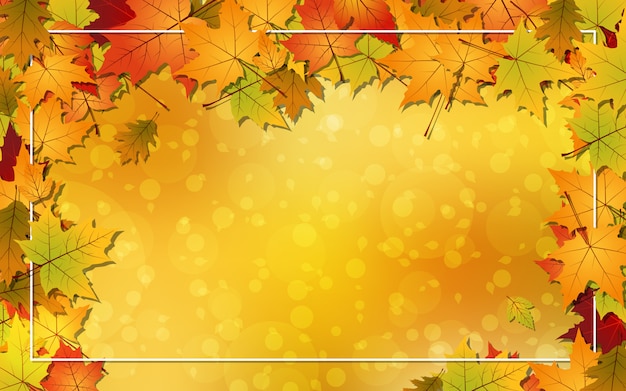 Autumn style vector background