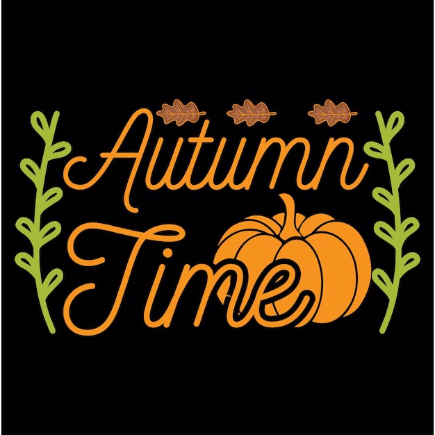 Autumn t-shirt  design vector file