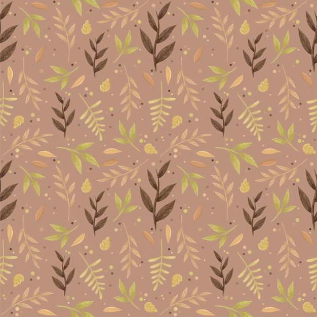 Autumn theme seamless pattern, vector illustration