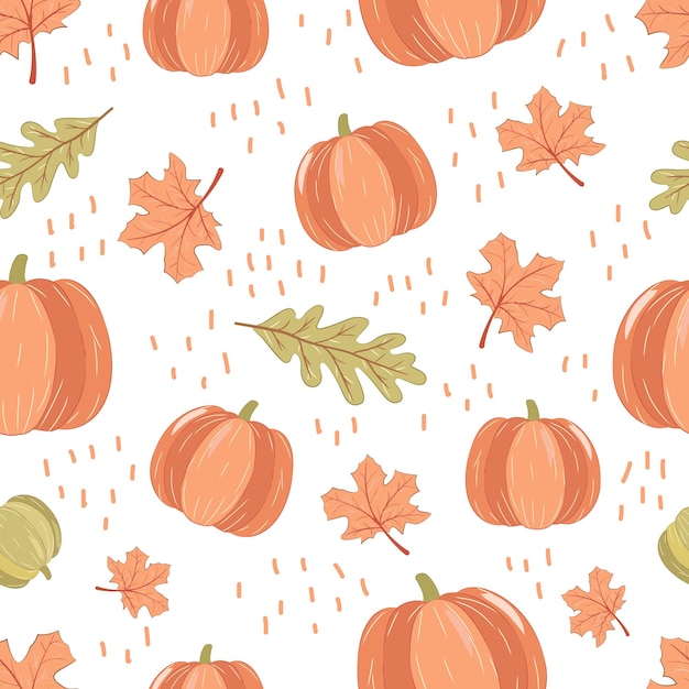 Autumn Themed Seamless Pattern