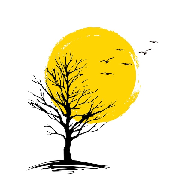 autumn tree vector