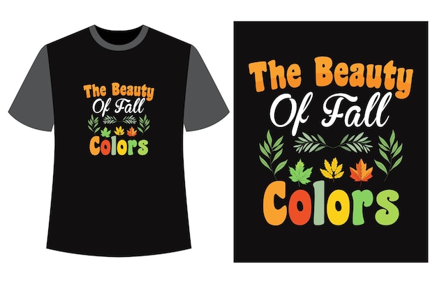 Autumn tshirt design vector illustration fall tshirt Autumn pumpkin tshirt