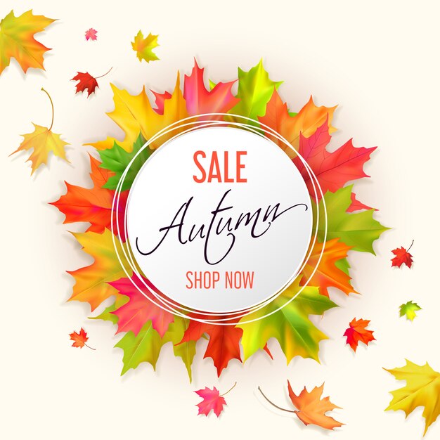 Autumn typographic sale