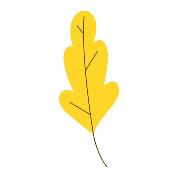 Autumn yellow leaf aspen Vector leafs EPS10 Spring