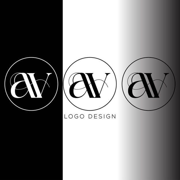 Vector av initial lettre logo design