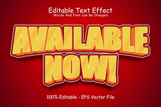 Available Now Editable Text Effect 3 Dimension Emboss Modern Style