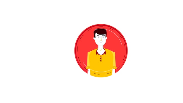 Avatar isolated vector illustration