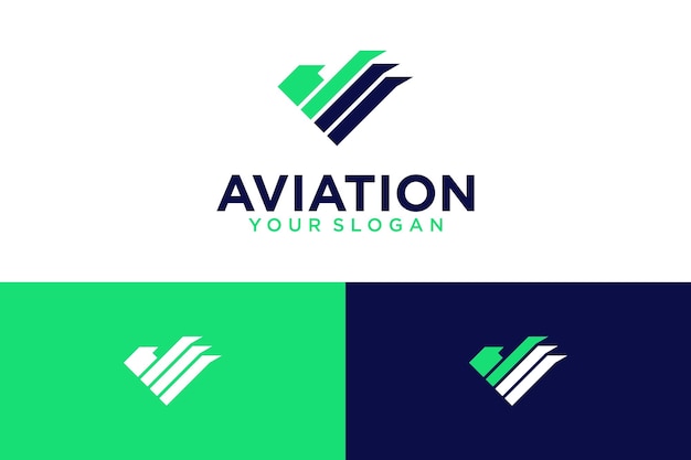 aviation logo design with eagle